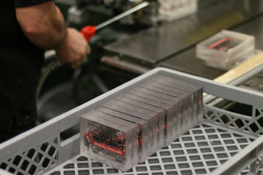 Terberg custom corporate gifts acrylic production
