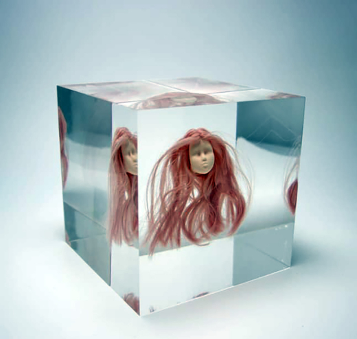84 dolls head with hair