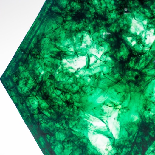 Translucent green and clear acrylic panel for movie props