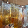brut ombre tiles hanging in interior installation